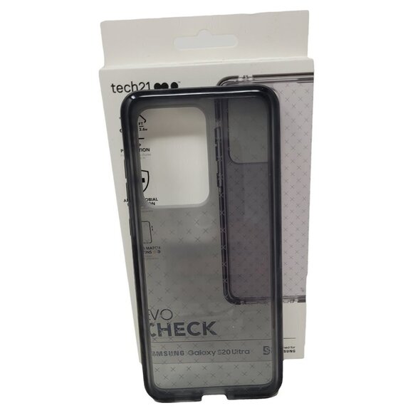Tech21 Evo Check Mix & Match Buttons for Samsung Galaxy S20 Ultra * Black Clear - Picture 2 of 3